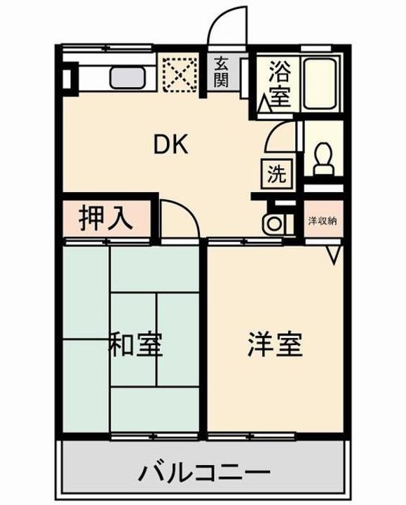 東京都小平市天神町2(アパート)の賃貸物件の間取り