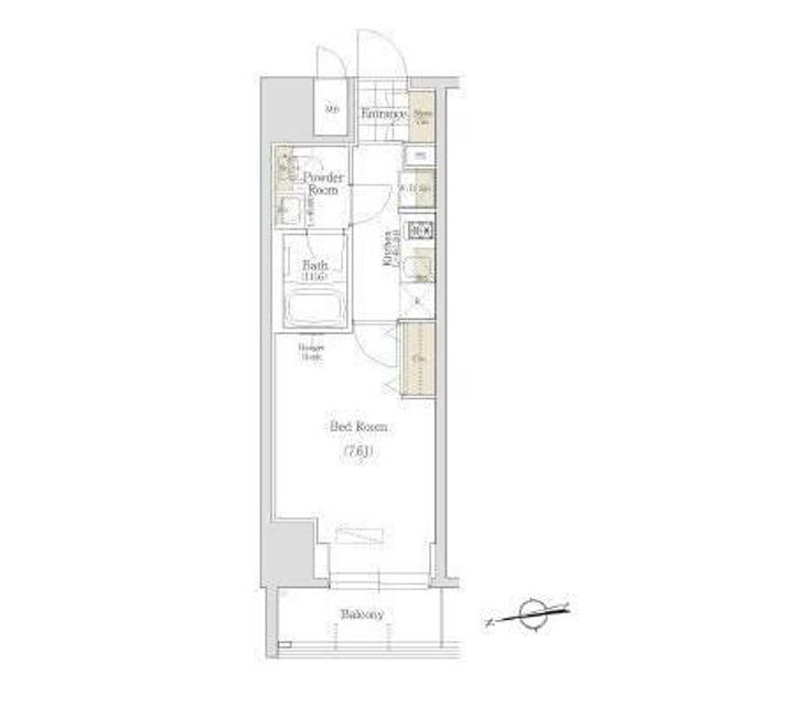 東京都台東区鳥越1(マンション)の賃貸物件の間取り