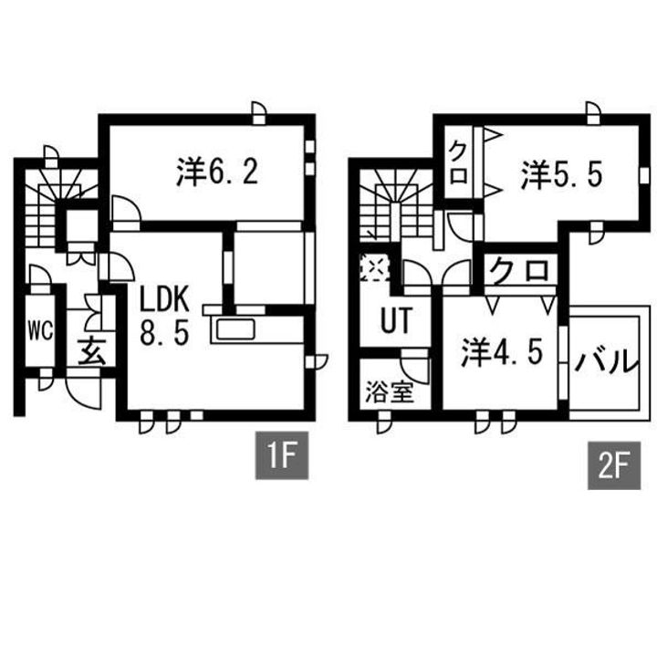 静岡県沼津市東沢田(一戸建)の賃貸物件の間取り