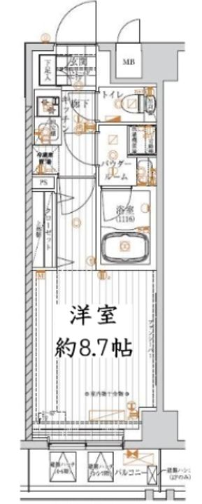 東京都豊島区高田1(マンション)の賃貸物件の間取り