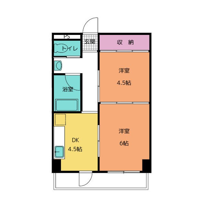静岡県沼津市千本常盤町(マンション)の賃貸物件の間取り