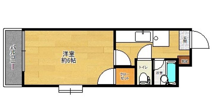 鹿児島県鹿児島市大竜町(マンション)の賃貸物件の間取り