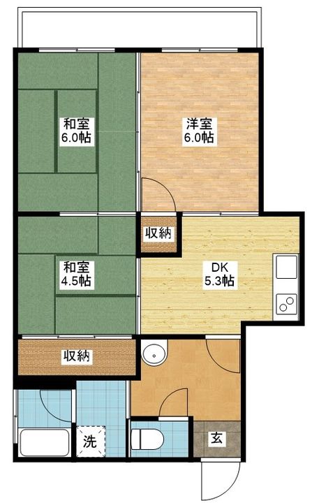 長崎県長崎市岡町(マンション)の賃貸物件の間取り