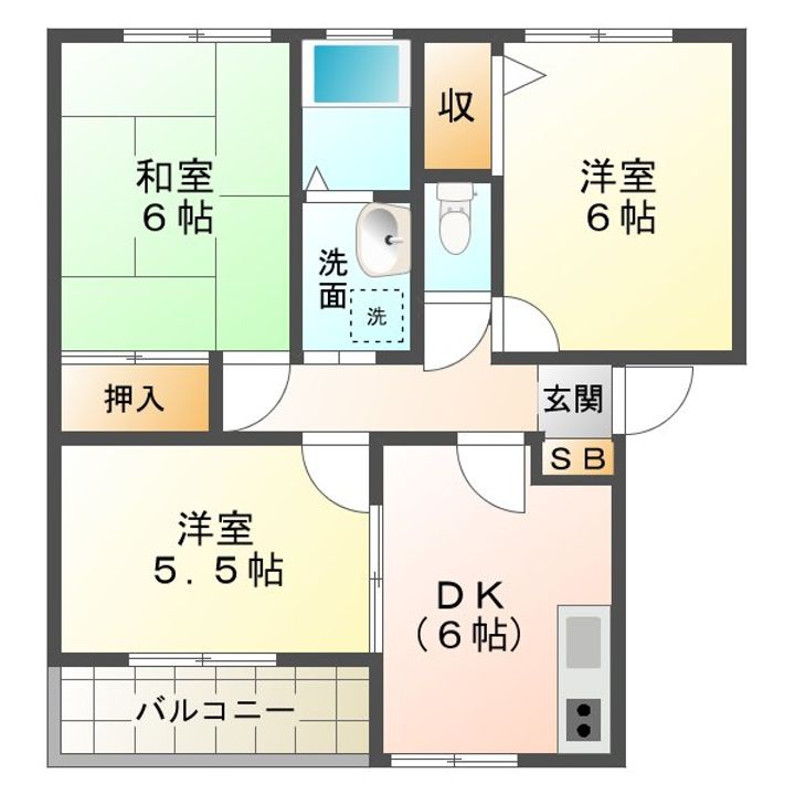 アムールラフィーネの間取り