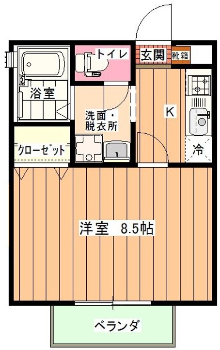 シャルム津田の間取り