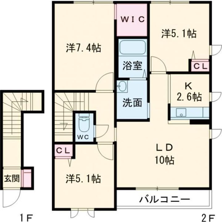 クレストIIの間取り