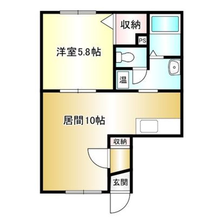 Poudrier Vertuの間取り