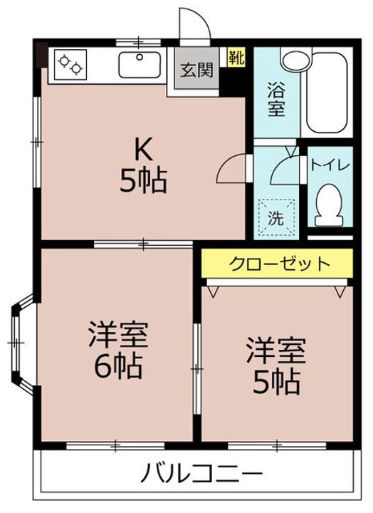 千葉県船橋市松が丘4(マンション)の賃貸物件の間取り
