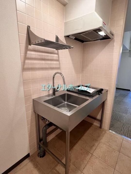 東京都新宿区山吹町(マンション)の賃貸物件のキッチン