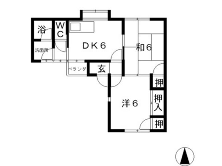岡山県倉敷市連島中央2(アパート)の賃貸物件の間取り