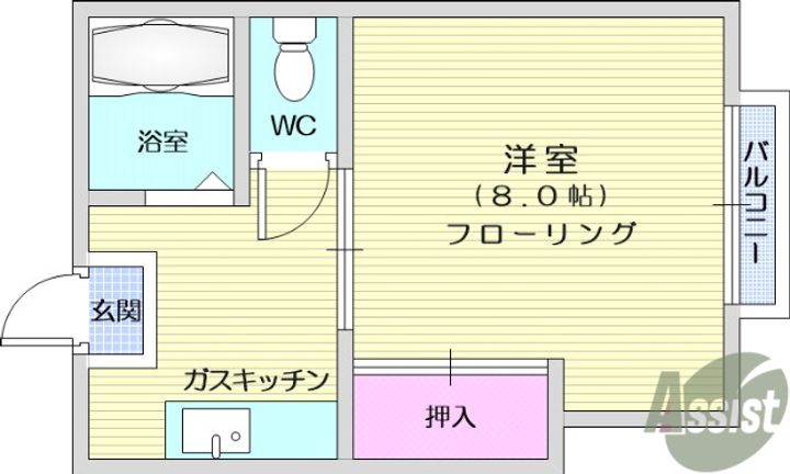 ハウスエレガンスの間取り