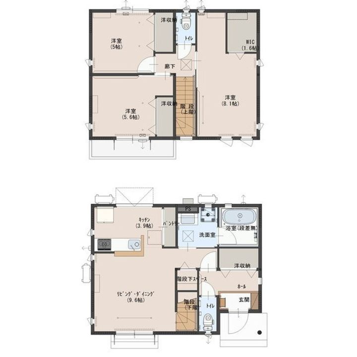 栃木県小山市東城南2(一戸建)の賃貸物件の間取り