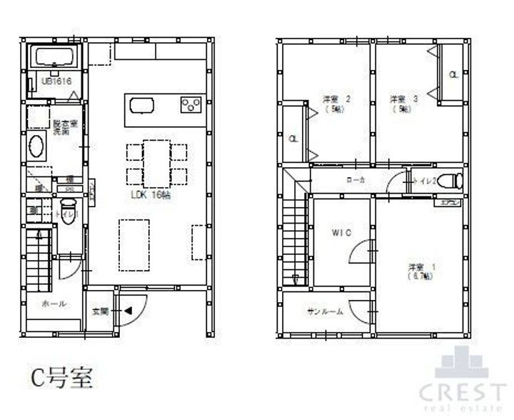 広島県福山市千代田町1(一戸建)の賃貸物件の間取り