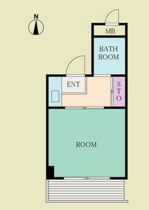 松月マンションの間取り