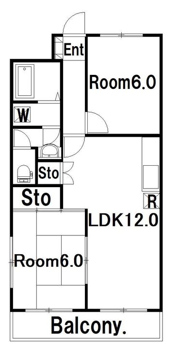 ハイツ新目覚の間取り