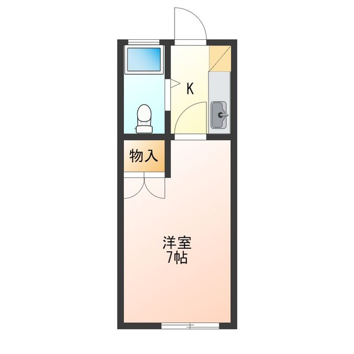 徳島県徳島市北前川町4(マンション)の賃貸物件の間取り