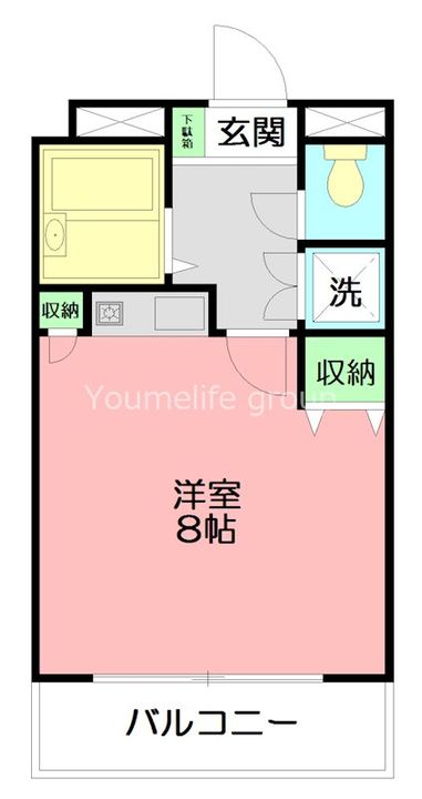 神奈川県伊勢原市粟窪(マンション)の賃貸物件の間取り