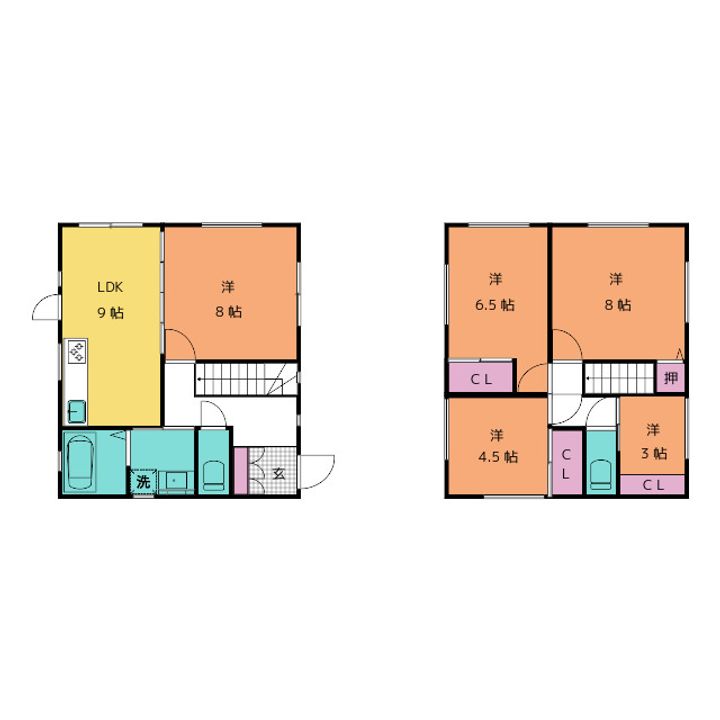 三重県伊勢市有滝町(一戸建)の賃貸物件の間取り