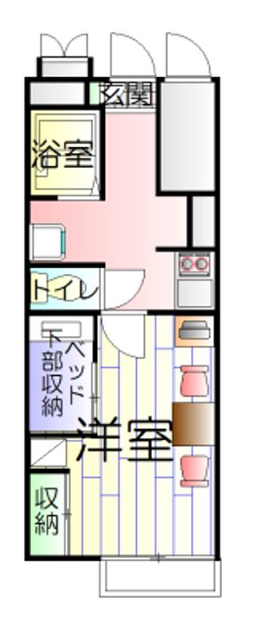 レオパレスpersimmonの間取り