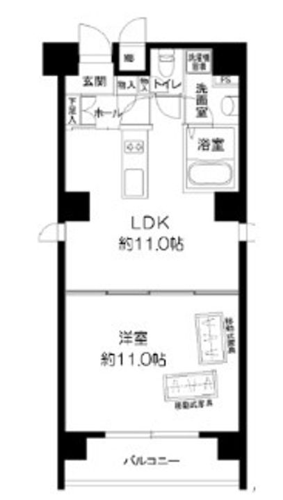 東京都文京区小石川3(マンション)の賃貸物件の間取り
