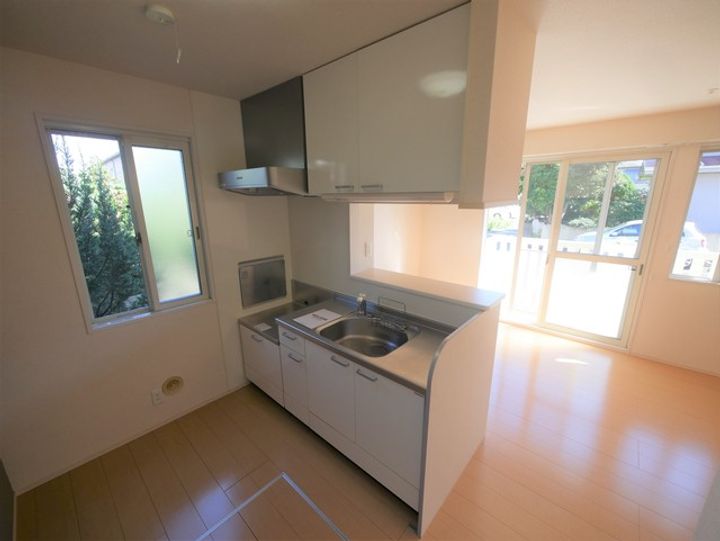 神奈川県厚木市戸田(アパート)の賃貸物件のキッチン