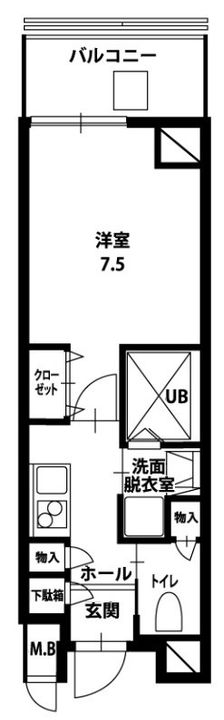 東京都墨田区本所1(マンション)の賃貸物件の間取り