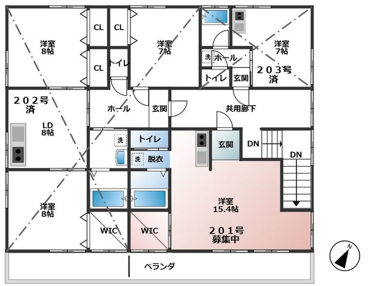上川原コーポの間取り