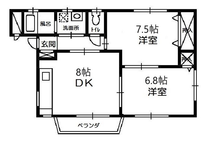 Grandpalace昴IIの間取り