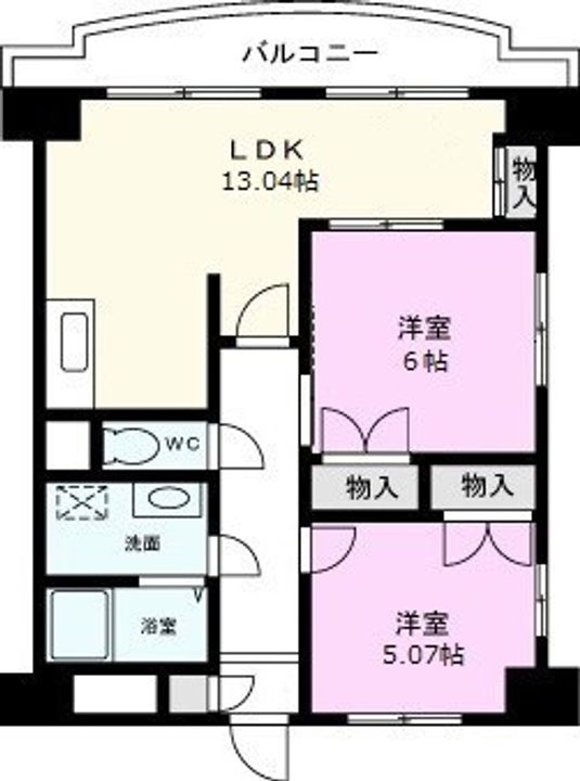埼玉県川口市戸塚2(マンション)の賃貸物件の間取り