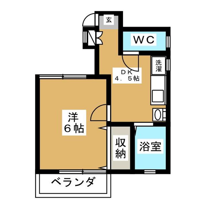 福田ハイツの間取り