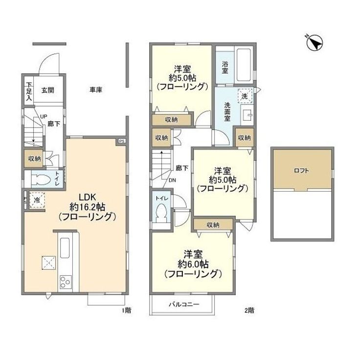 埼玉県川越市霞ケ関東4(一戸建)の賃貸物件の間取り
