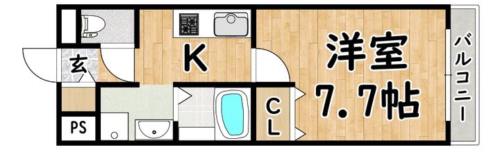 大阪府大阪市平野区流町3(アパート)の賃貸物件の間取り