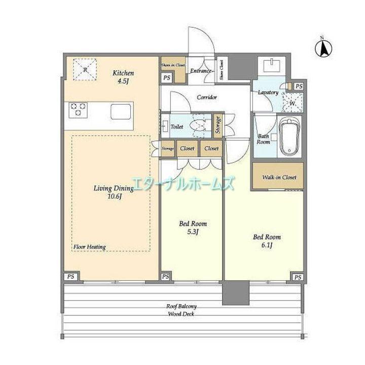 オアーゼ新宿市谷薬王寺の間取り