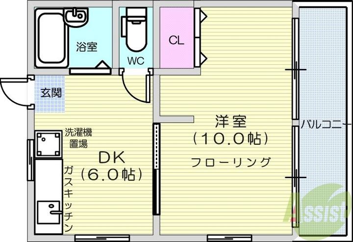 岩崎荘の間取り