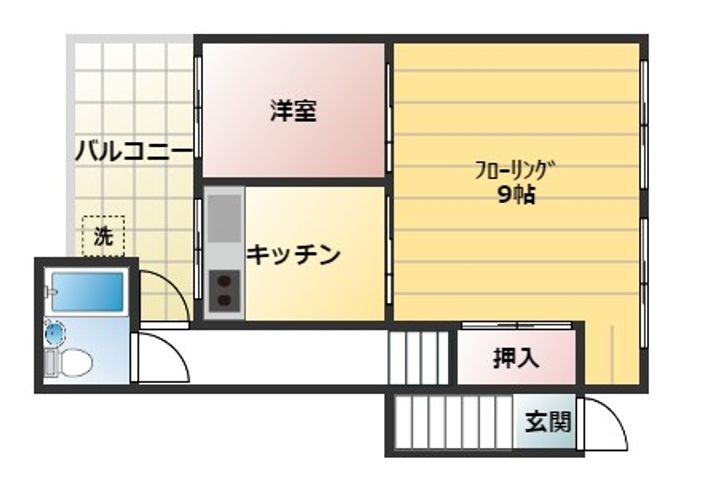 椋田アパート(11丁目)の間取り