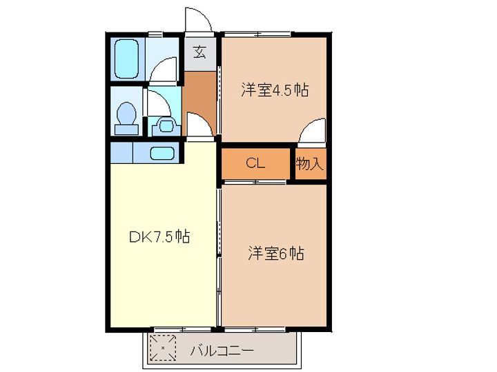 さつきハイツの間取り