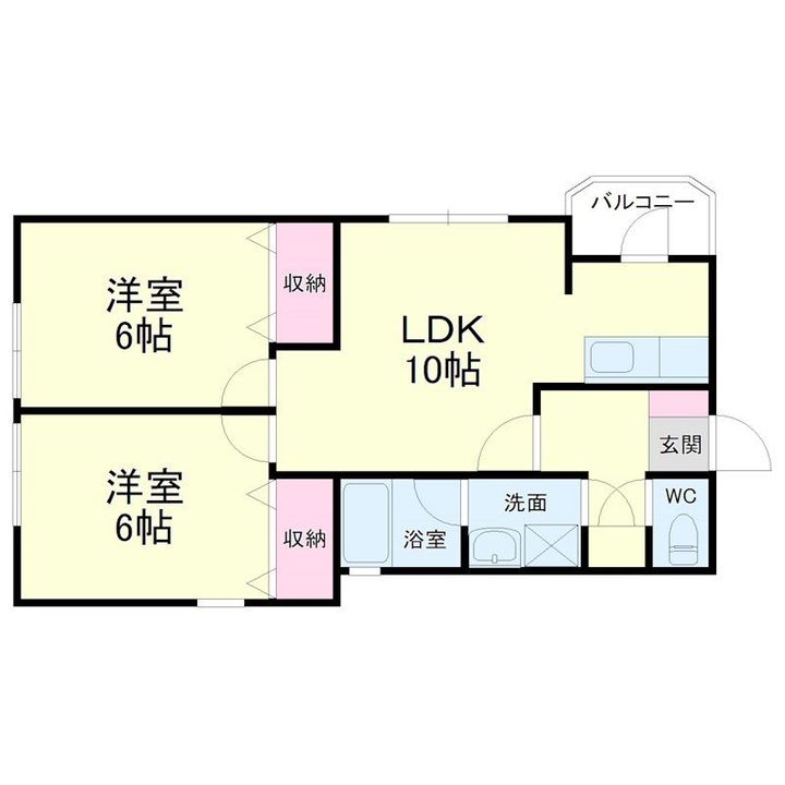 半田ビレッジ1号棟の間取り