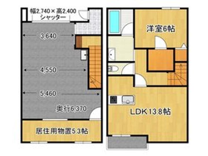 山梨県甲府市七沢町(一戸建)の賃貸物件の間取り