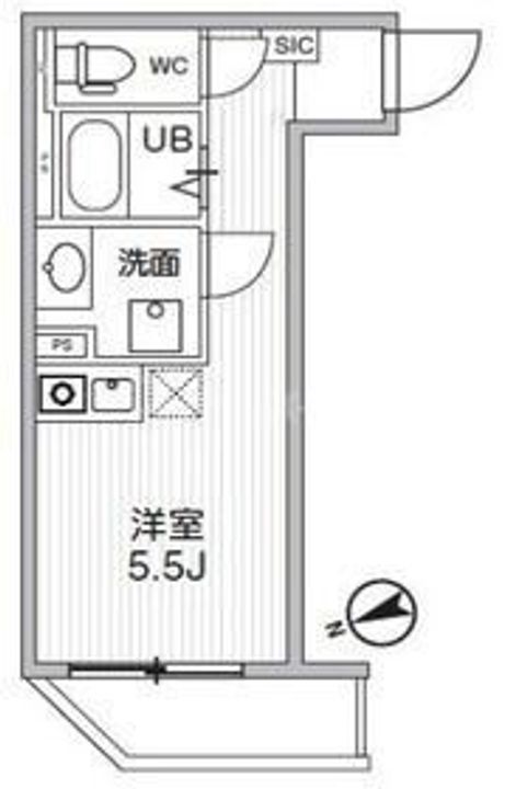 東京都葛飾区柴又4(アパート)の賃貸物件の間取り
