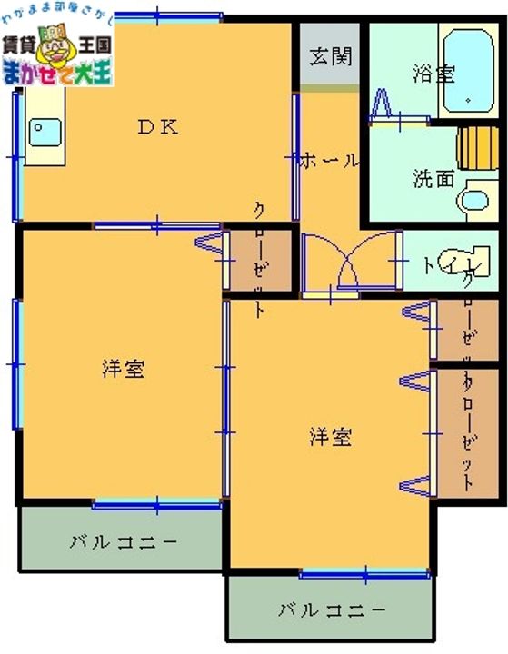 長崎県長崎市江里町(アパート)の賃貸物件の間取り