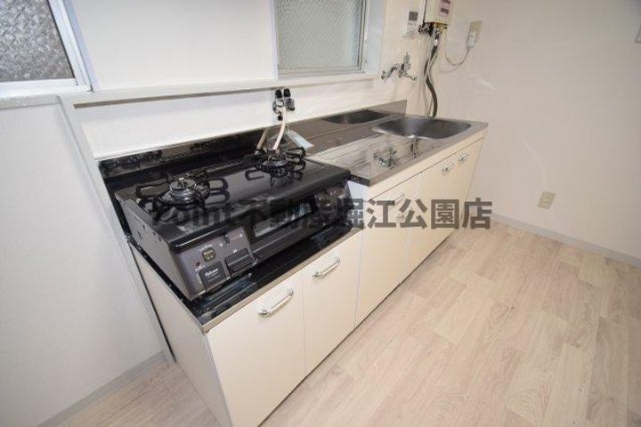 大阪府大阪市西区北堀江3(マンション)の賃貸物件のキッチン