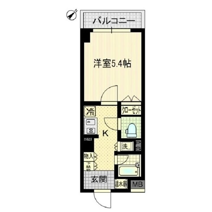 エスティメゾン川崎の間取り