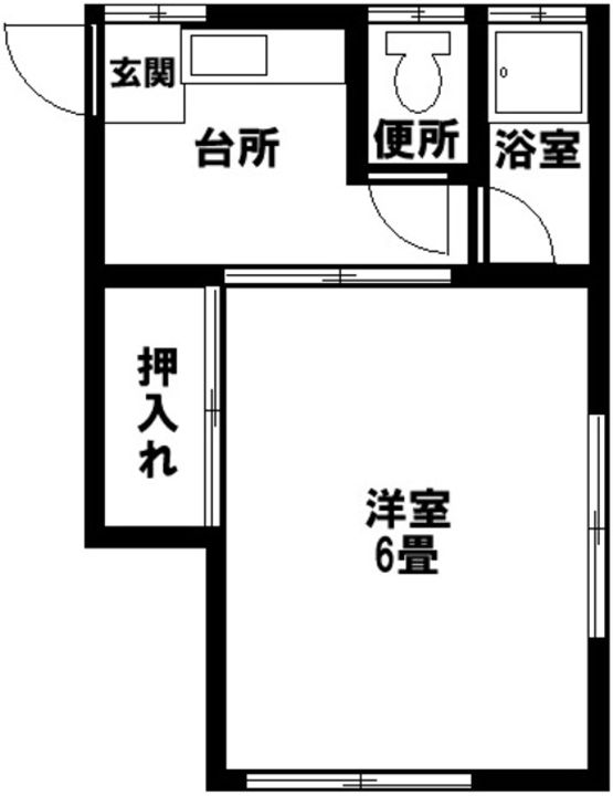 山下荘の間取り