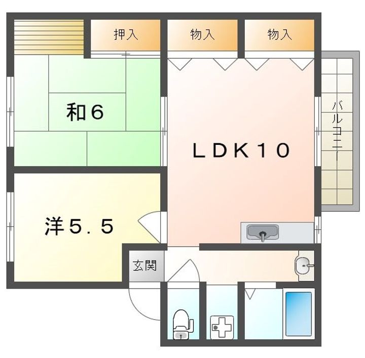 ハイツ栄の間取り