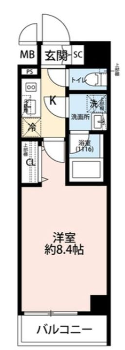 東京都墨田区本所4(マンション)の賃貸物件の間取り