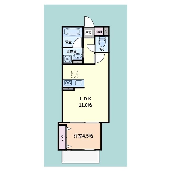 神奈川県横浜市金沢区乙舳町(マンション)の賃貸物件の間取り