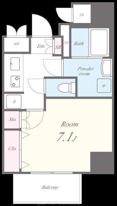 Fujiman北梅田の間取り