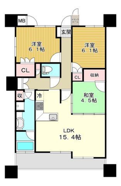 三重県津市一身田上津部田(マンション)の賃貸物件の間取り