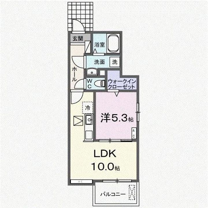 岐阜県岐阜市萱場東町8(アパート)の賃貸物件の間取り