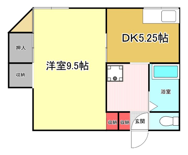 谷山アパートの間取り